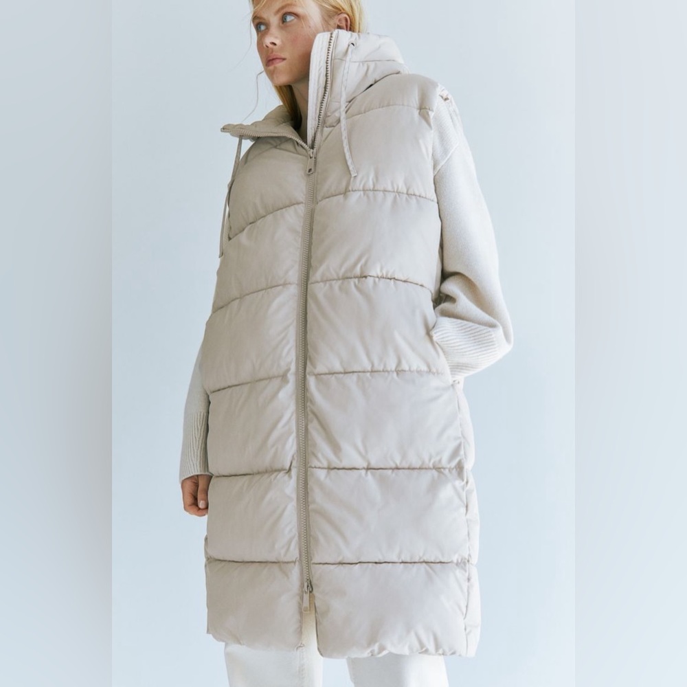 Hooded puffer vest